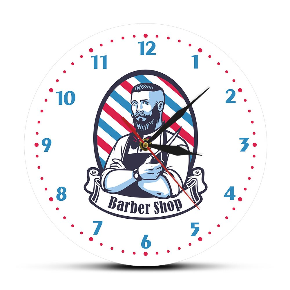 

Barber Shop - Frameless Acrylic Wall Clock, 501 Original