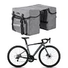 Bike Rear Rack Double Pannier Bag for Cycling Traveling Commuting (Graphite Grey)