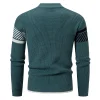 Men's Round Neck Colorblock Pullover Sweater by Inlyline