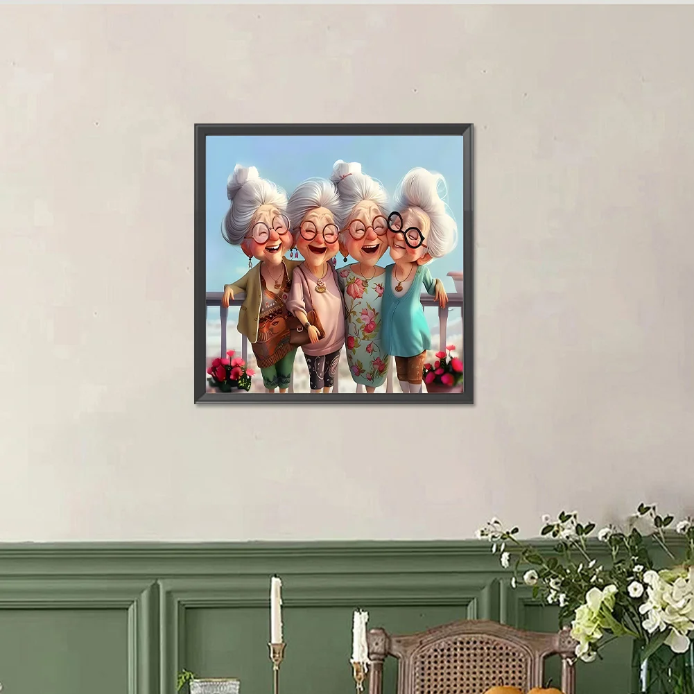Diamond Painting - Full Round Drill - Grandma(Canvas|40*40cm)