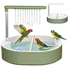Automatic Parrot Bathtub with Circulating Shower System Parrot Bath Shower for African Grey Cockatiel Conure Budgie Lovebird