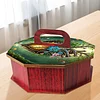 5D DIY Diamond Art Painting Snack Storage Box with Lid Wood Container (Flower)