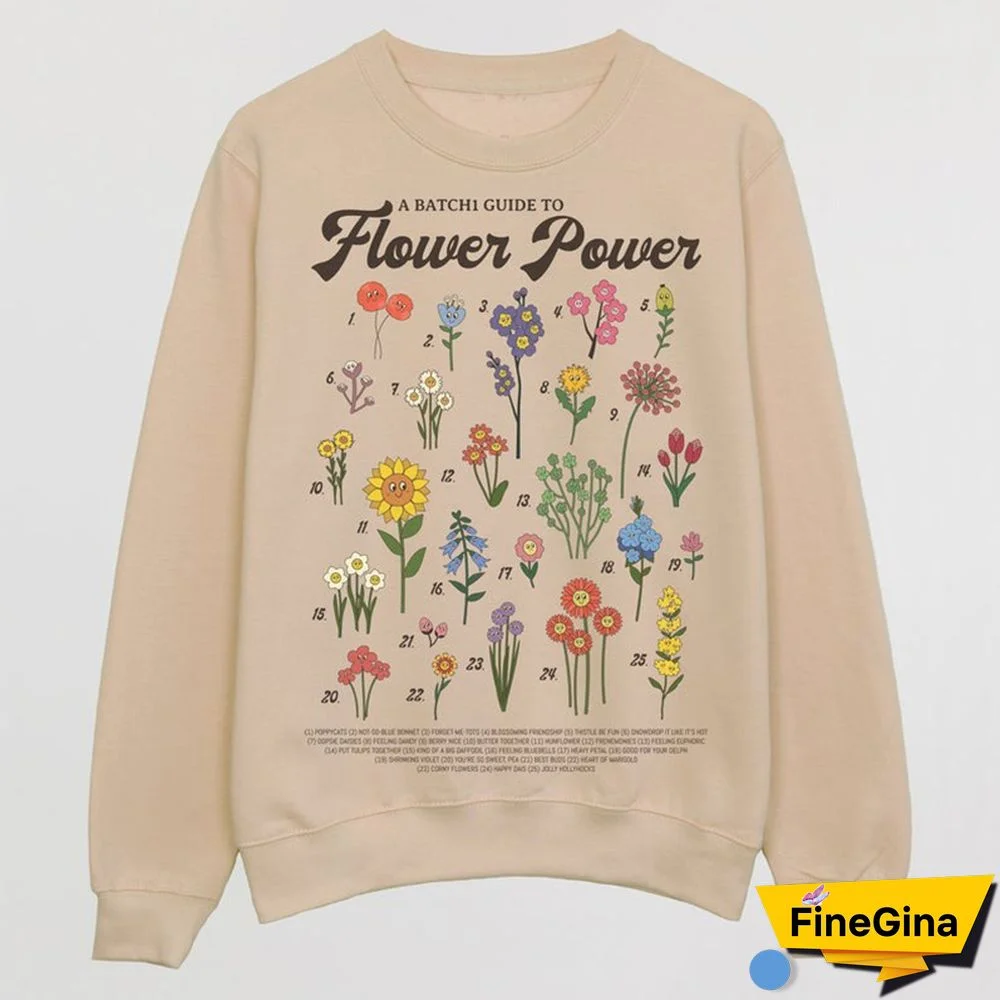 Men Vintage Abstract Art Floral Print Casual Sweatshirt