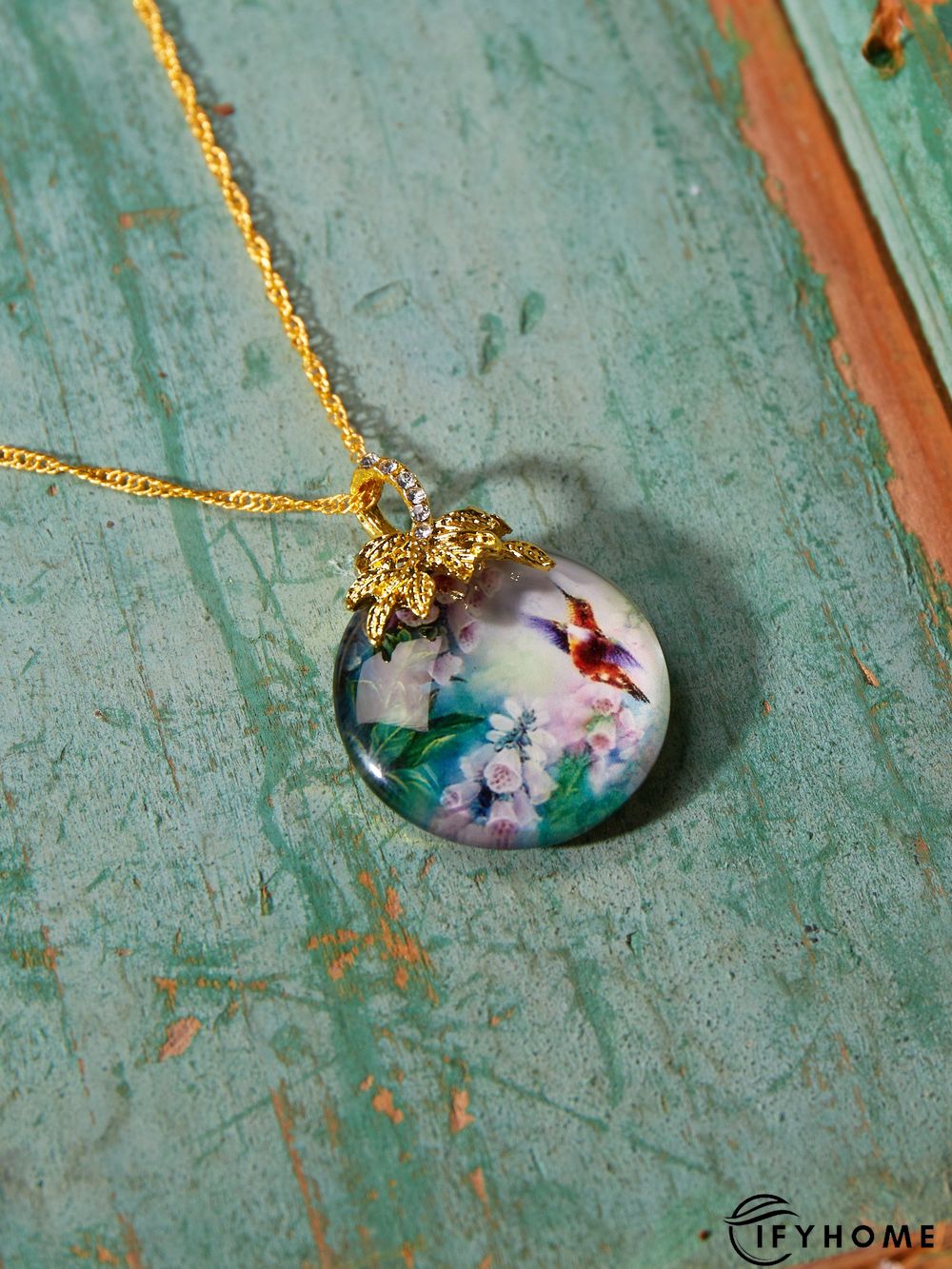 Creative Crystal Flower Bird Necklace | IFYHOME