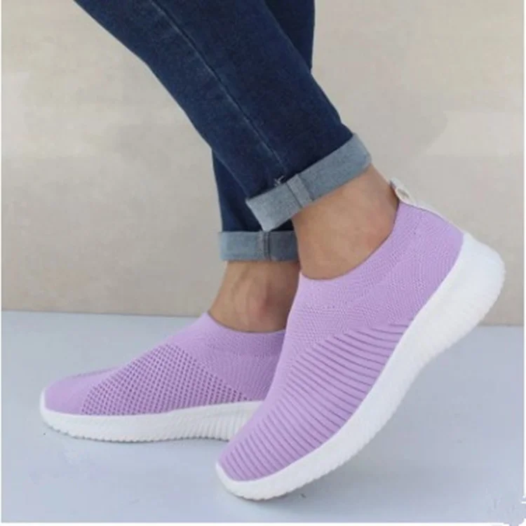 Yyvonne Women's Shoes Large Size 2025 Wish Explosion Of Flying Socks Shoes Elastic Cloth Explosion