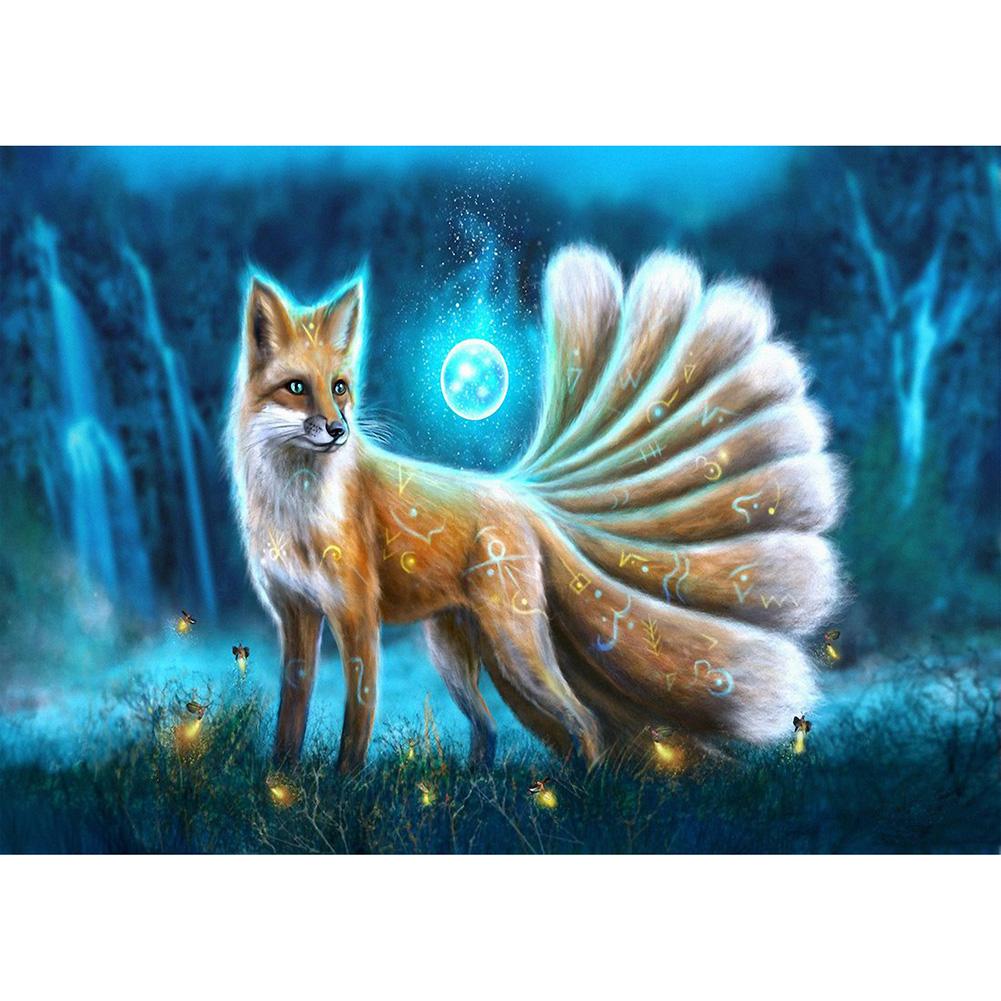 

Nine Tailed Fox-Round Drill Diamond Painting-40*30CM, 501 Original