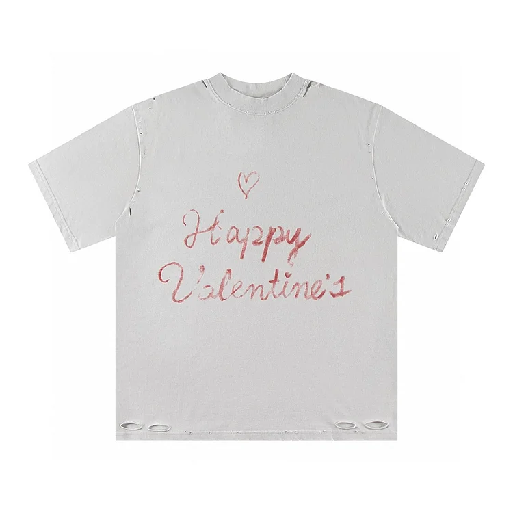  Letter Printed TShirt Harajuku Fashion All Match Loose Tops Streetwear Hip Hop Short Sleeve Shirts