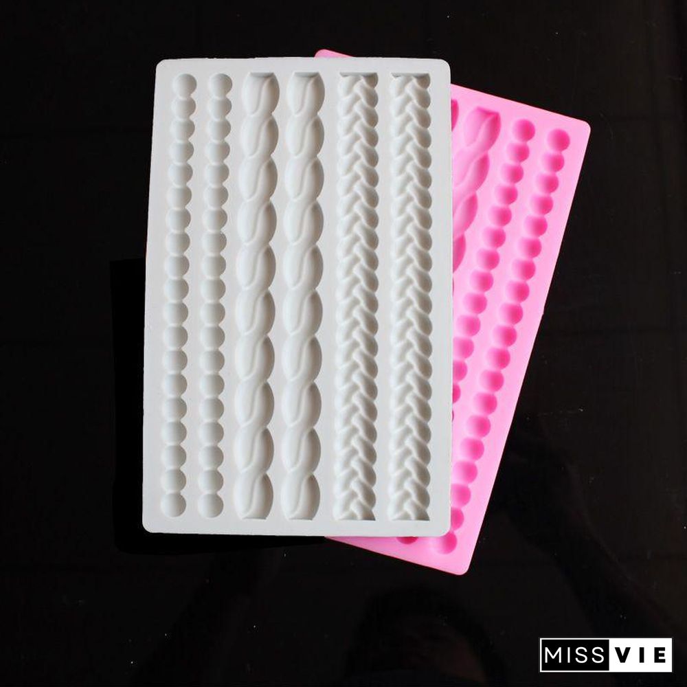 Silicone Pie Crust Mold for Pastry Fondant Mold Stamper Baking Toppers