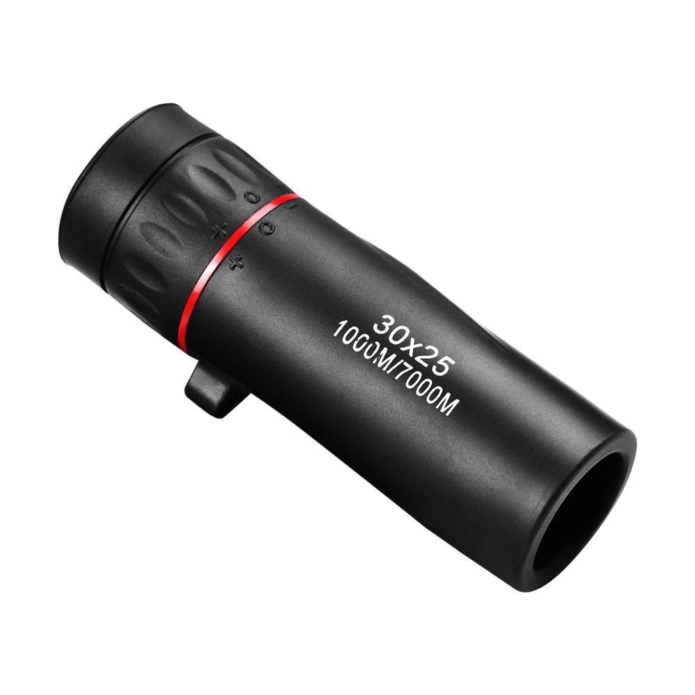 

7X Zoom Scope 30x25 Monocular Telescope for Travel Hunting with Phone Clip, 501 Original