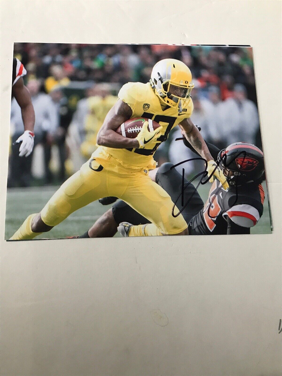 Dillon Mitchell Oregon Ducks signed autographed 8x10 football Photo Poster painting 2019 NFL B