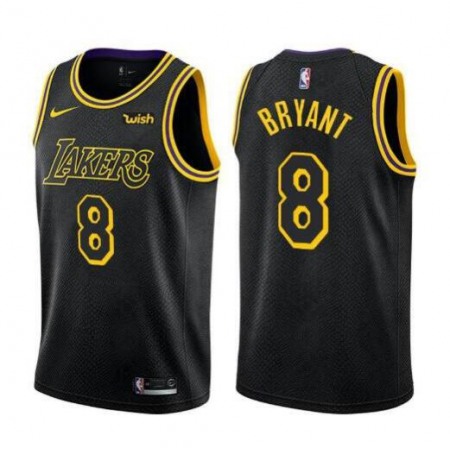 Men's Los Angeles Lakers #8 Kobe Bryant Black Stitched NBA Jersey EBR7
