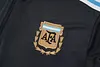 Joyfball 2025/2026 Argentina Half-Pull Training Suit Dark grey Football Jersey 1:1 Thai Quality Set