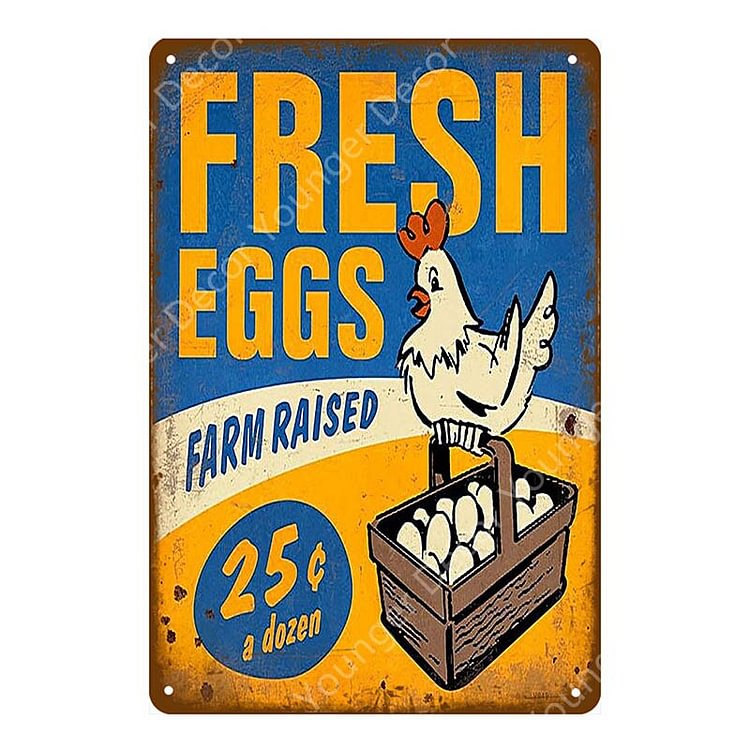 Jeek Chicken - Vintage Tin Signs/Wooden Signs - 7.9x11.8in & 11.8x15.7in