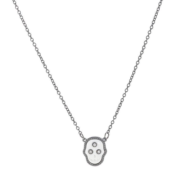 Copper Gold Plated Inlay Pumpkin Skull Resin Jewelry Set