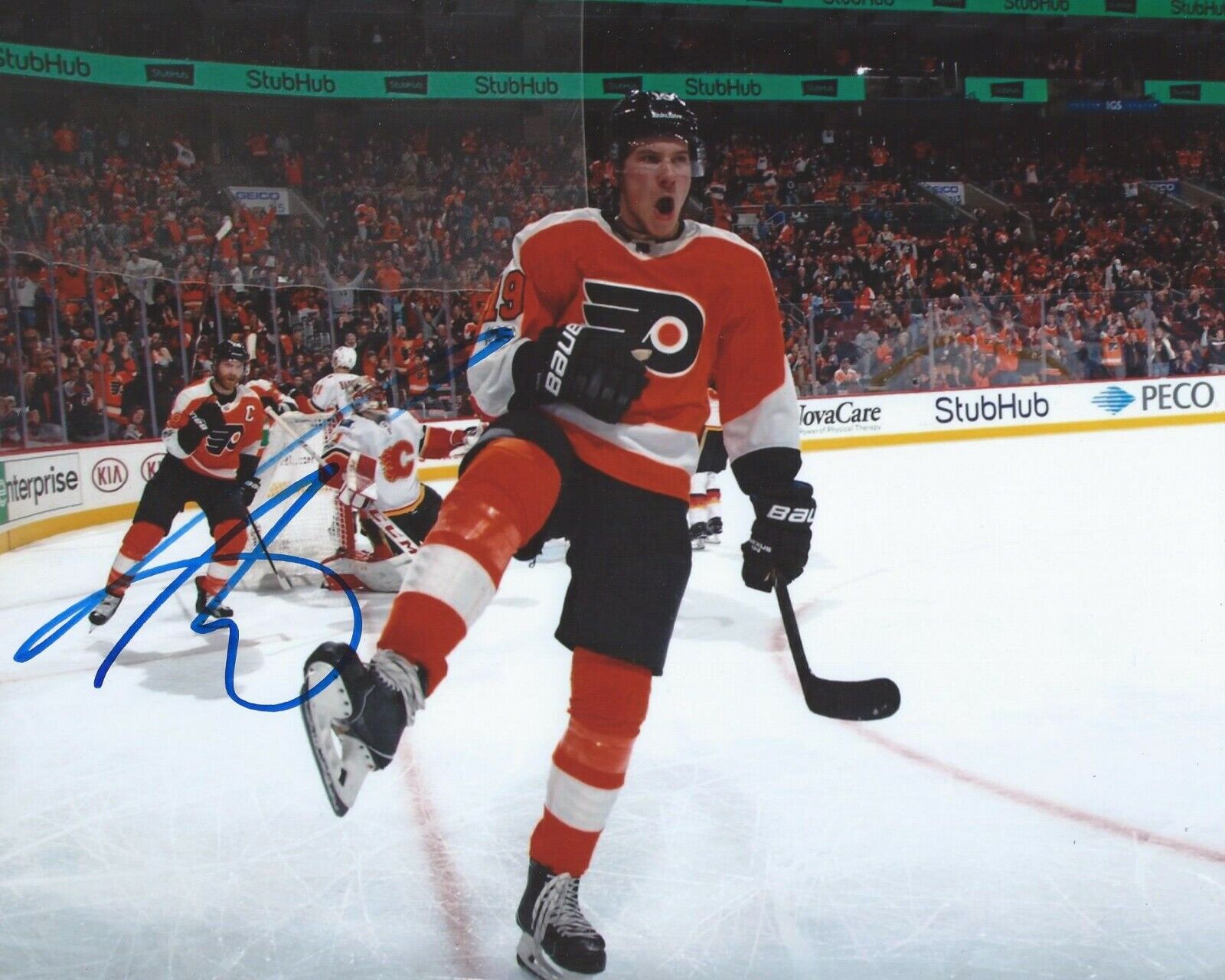 Nolan Patrick Signed 8x10 Photo Poster painting Philadelphia Flyers Autographed COA B