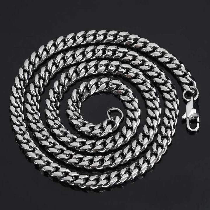 10MM Heavy Hiphop Stainless Steel Cuban Chain-VESSFUL