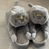 Gioiacombo&trade; Autunno e inverno nuove scarpe da casa peluche gatto super carino