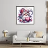 (US Only)Gnome Printed Cross Stitch Kit 40x40cm DIY 11CT Thread Art Needlework Home Decor