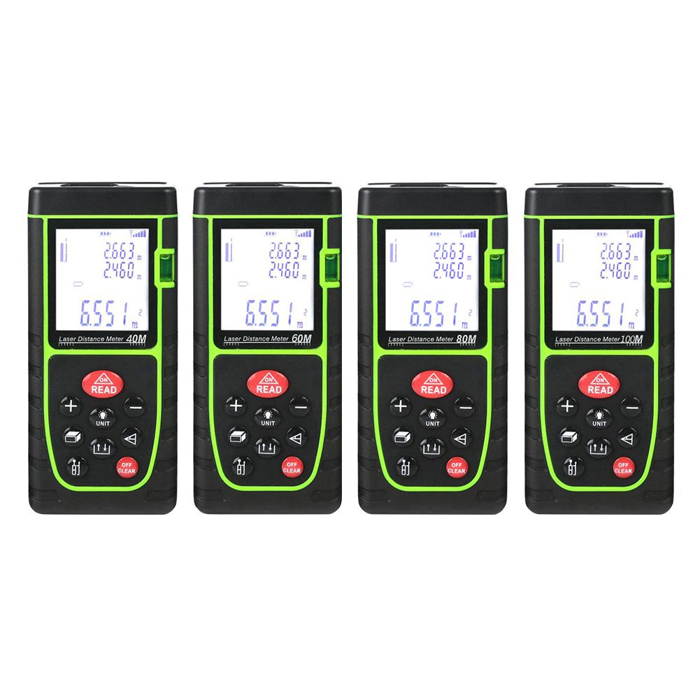

Waterproof Handheld Laser Distance Meter Rangefinder Building Measure Tool, 100m, 501 Original