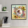 5D DIY Partial Special Shaped Drill Diamond Painting Mother Kid Kit Decor30x30cm