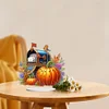 >SALE<2D Flat Print Autumn Pumpkin Mailbox DIY Table Top Diamond Painting Ornament Kit