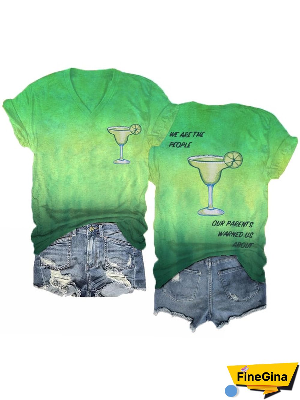 Women's We are the people our parents warned us about V-neck T-shirts