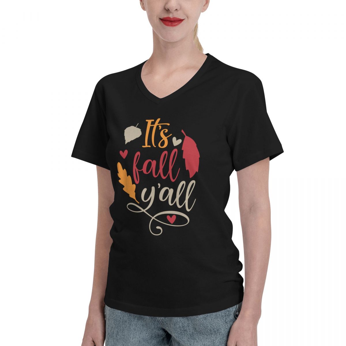 It's Fall Y'all Women's V-Neck T-Shirt