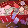 16PCS Purple Pink Red Chinese Happy New Year Hanging Decor Cards
