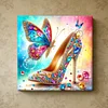 Framed Diamond Painting - Special Shaped - High Heel (25x25cm)