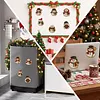 6PCS Cute Snowman DIY Pearl Diamond Painting Christmas Fridge Magnets, Sparkling Rhinestone Refrigerator Magnet Craft Kit for Home Decor & Gifts