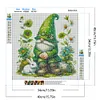 Diamond Painting-DIY Full Round Drill Green Gnome(40*40 CM)