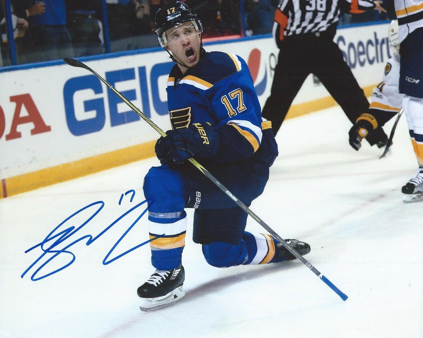 Jaden Schwartz Signed 8×10 Photo Poster painting St. Louis Blues Autographed COA