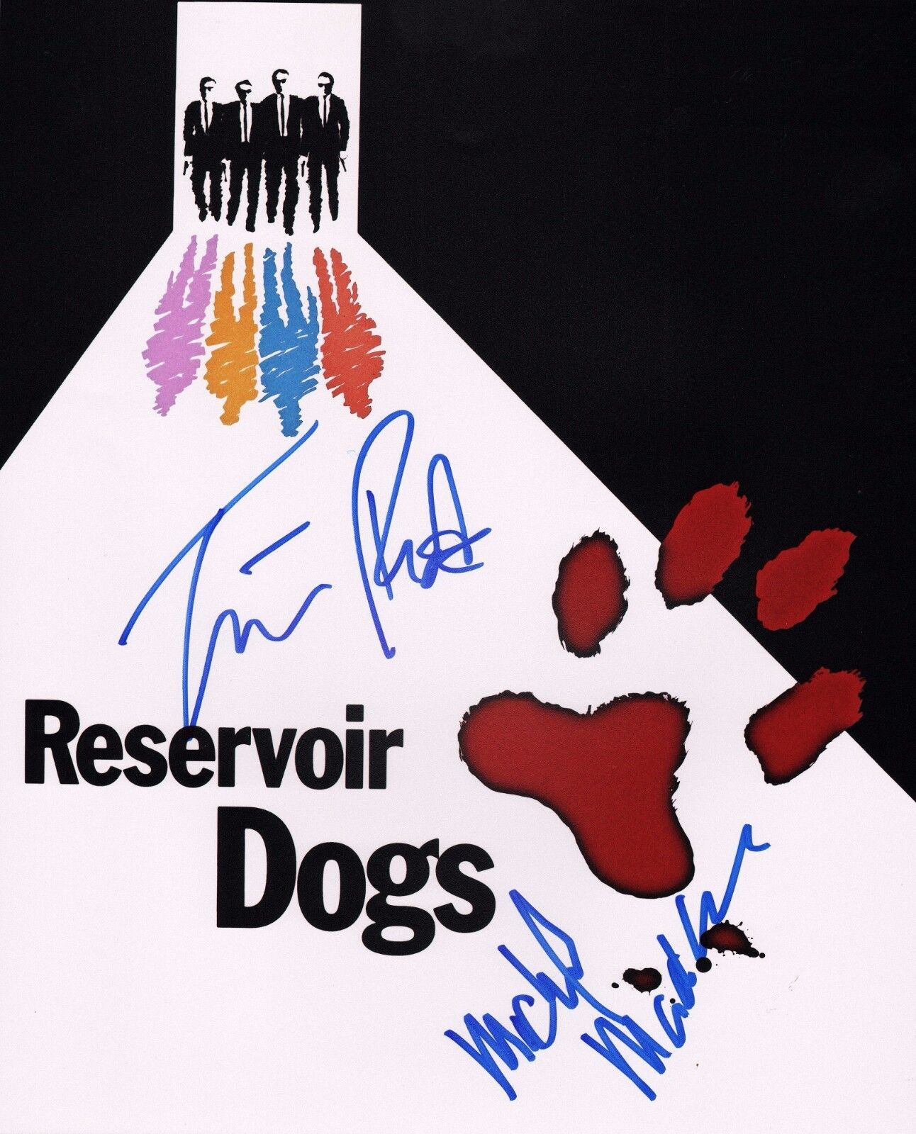 ~~ MICHAEL MADSEN & TIM ROTH Authentic Hand-Signed Reservoir Dogs