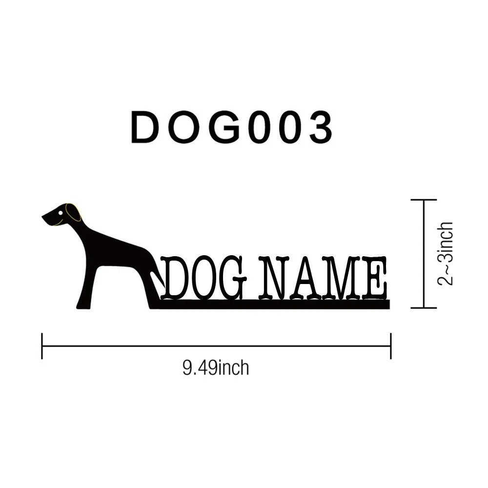 Customizable Dog Wood Names Figurines Home Decor Personalized Puppy Carved Ornament For Home Decoration Modern