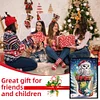 (US Local)Christmas Owl A5 Size Diamond Painting Notebook Set with 4Pcs Bookmark Gift