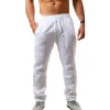 Men's  Breathable Cotton And Linen Trousers by Inlyline