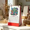 2027 New DIY Diamond Painting Flower Cross Desk Calendar Set 12-Month Flip Calendar Design Monthly Planner Office Desktop Decor