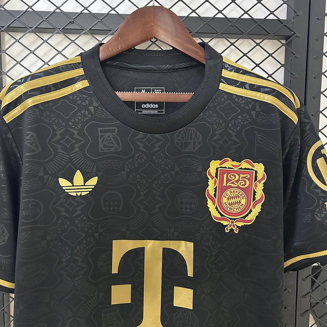 25/26 Bayern Munich 125th Anniversary Black Football Shirt Thai Quality