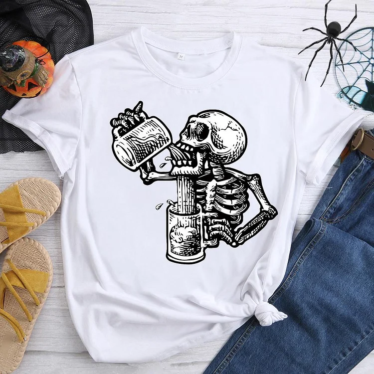 Drunk skull T-Shirt-07159