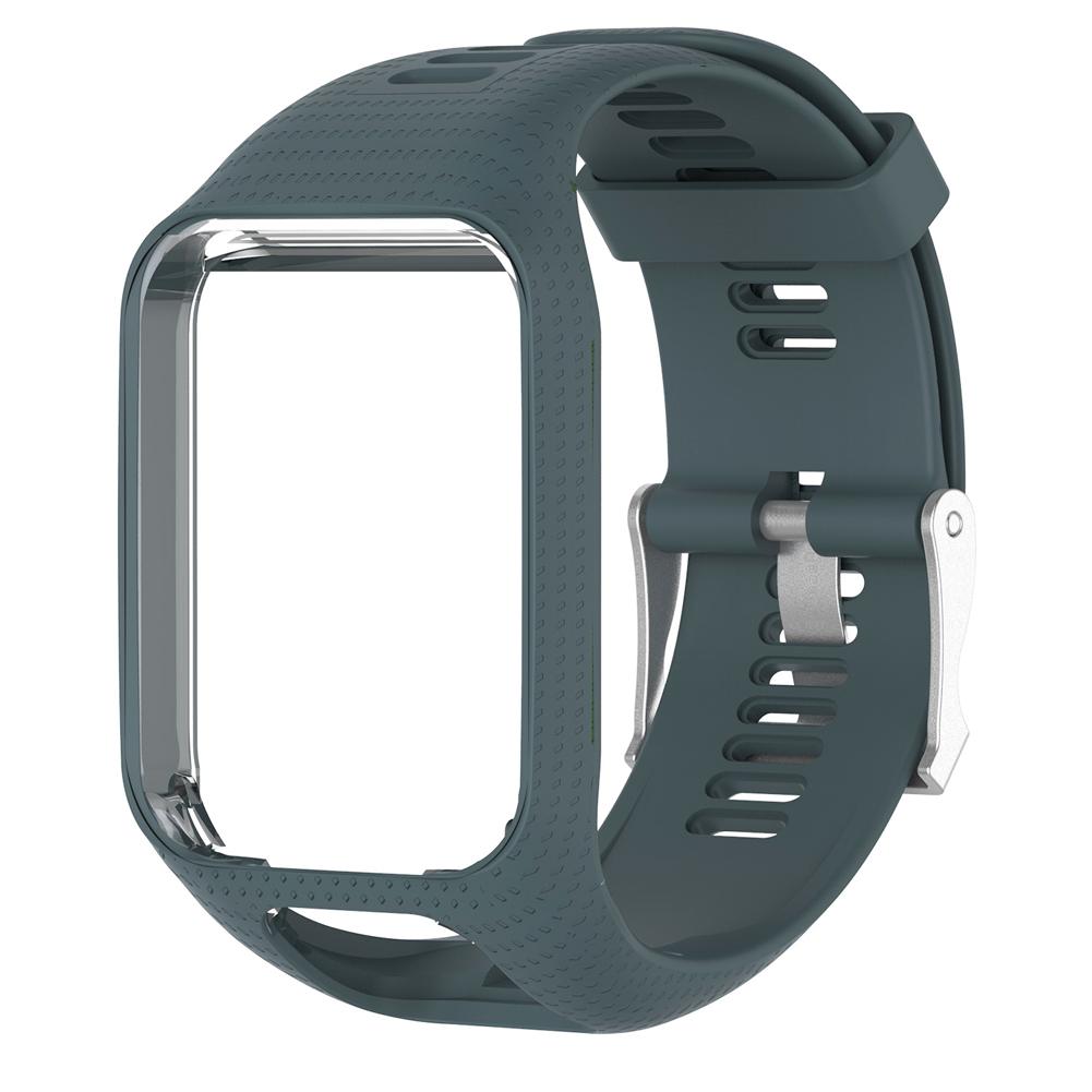 

Silicone Watchband Part for TomTom Runner 2/Spark/Spark 3(Rock Cyan), 501 Original