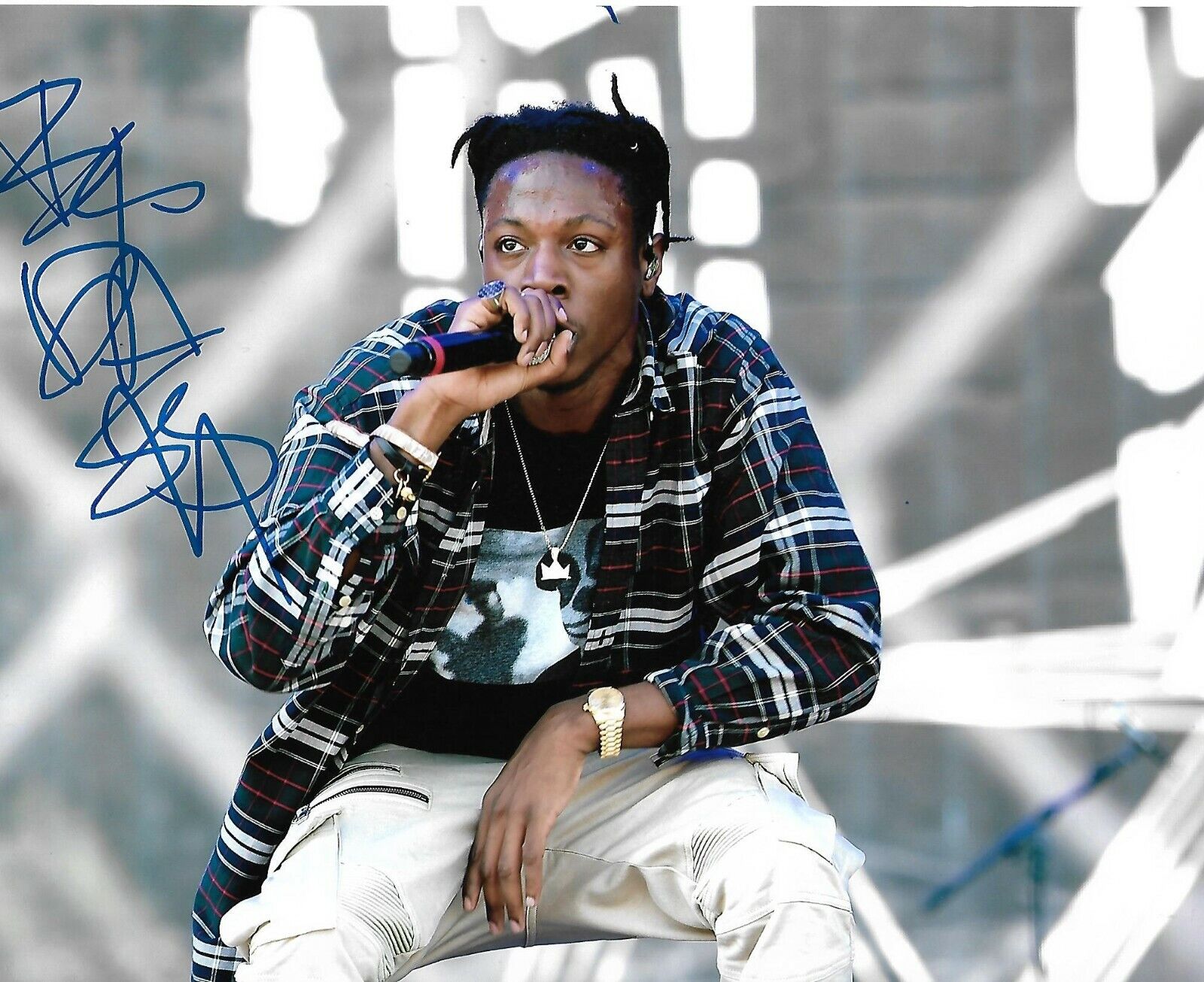 JOEY BADASS signed autograph RAPPER 8X10 Photo Poster painting (ACTION BRONSON, FLATBUSH) w/ COA