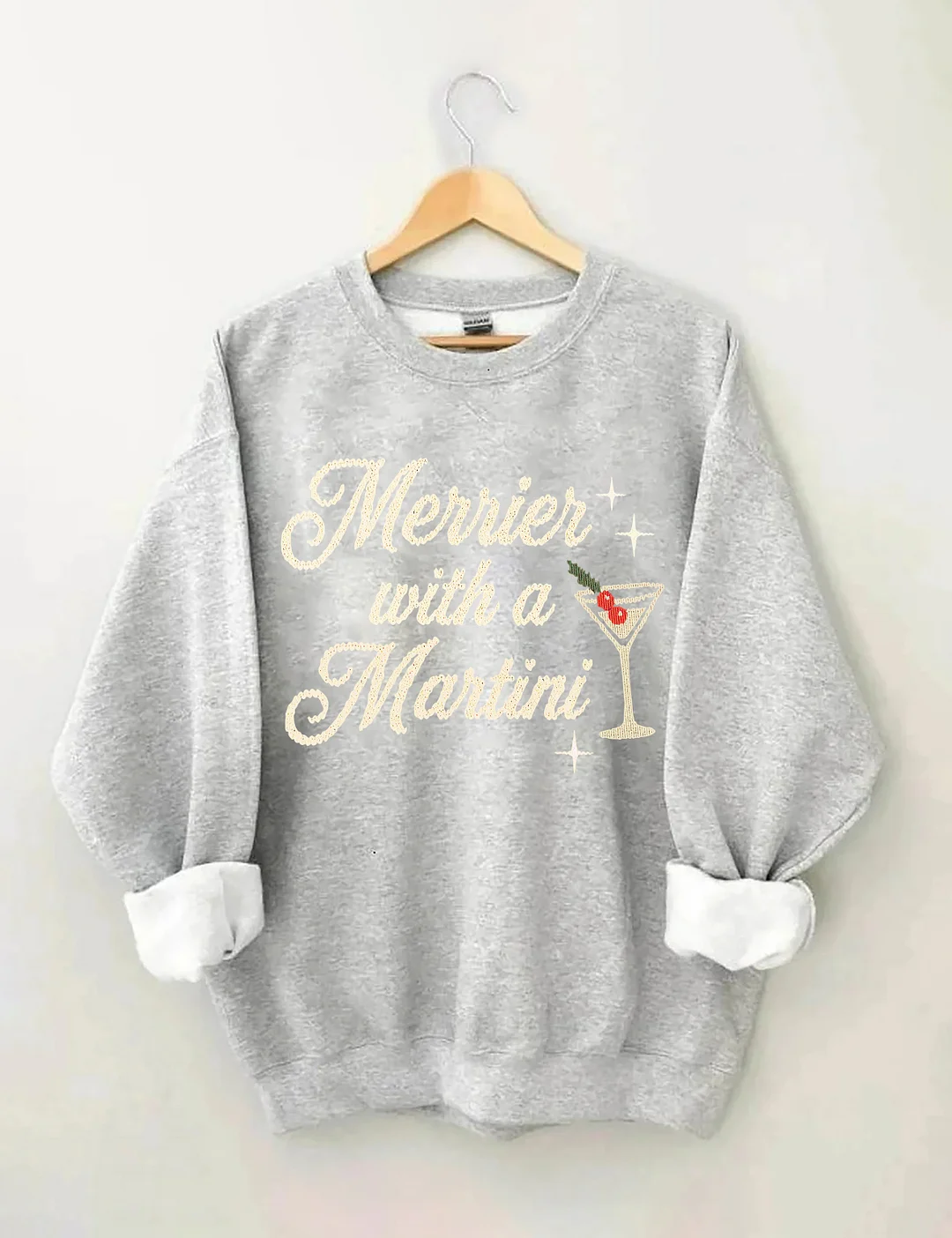 Merrier With A Martini Sweatshirt
