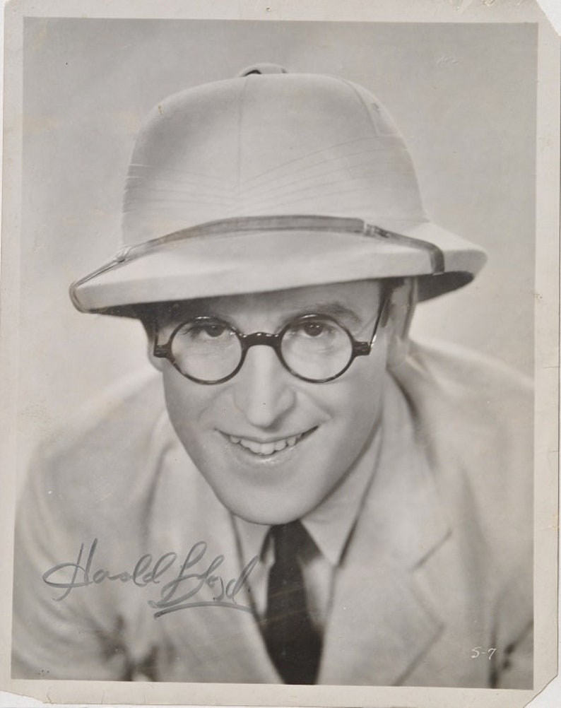 HAROLD LLOYD Signed Autographed Photo Poster painting Safety Last wcoa