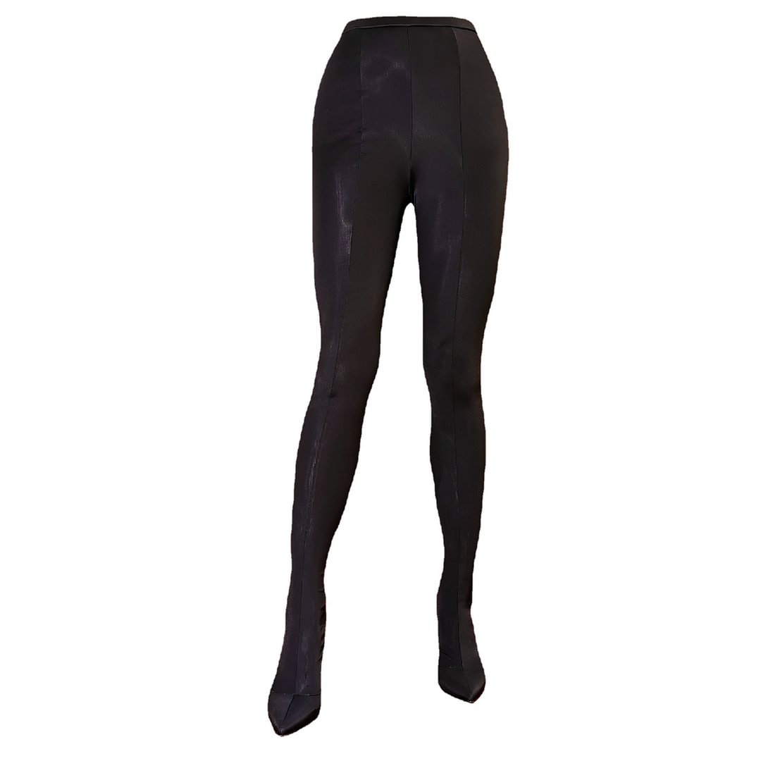 Women's Sexy Elastic Catwalk Jumpsuit Boots Long Pants Boots Novameme