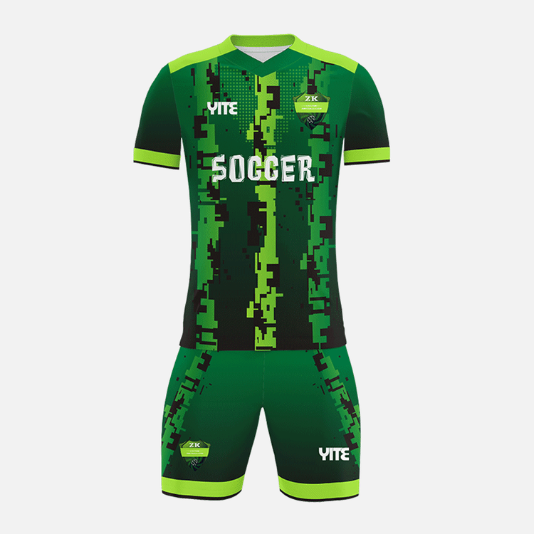 YITE | YTZQ042-Green  And White Soccer Uniforms