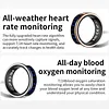 Smart Ring with Display Screen Fitness & Health Tracker Fitness Rings IP68 Waterproof with Call Notification for Both Women and Men