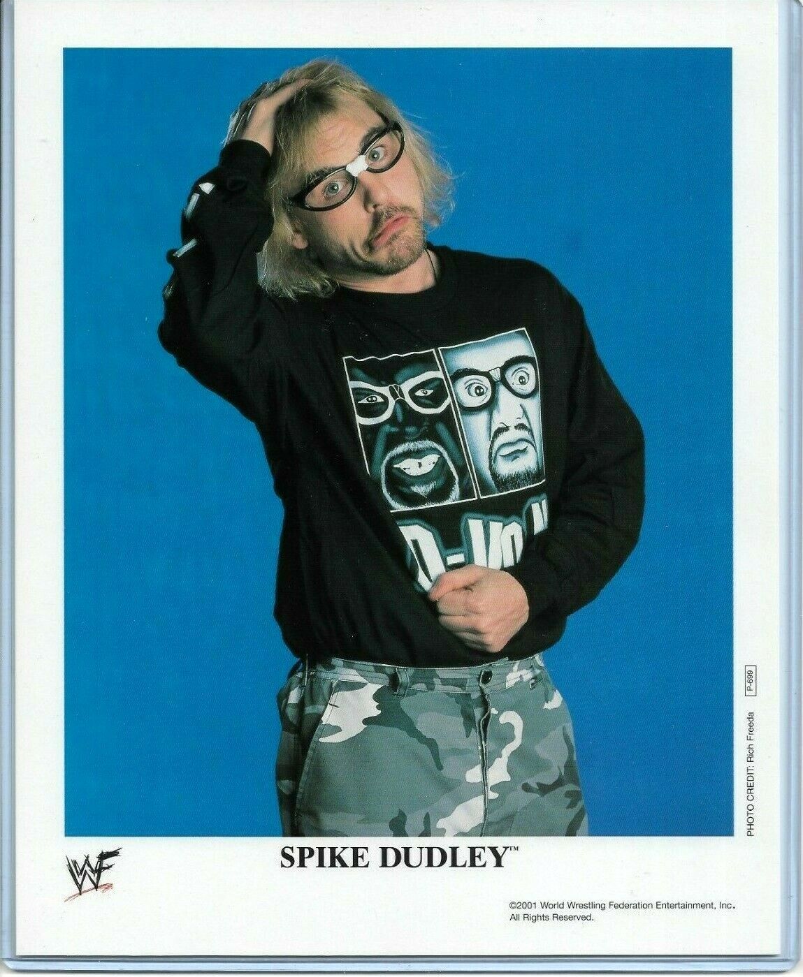 WWE SPIKE DUDLEY P-699 OFFICIAL LICENSED AUTHENTIC ORIGINAL 8X10 PROMO Photo Poster painting