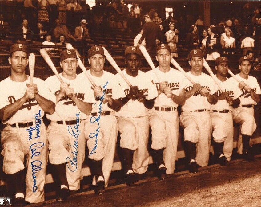 Pee Wee Reese / Duke Snider 8x10 SIGNED Photo Poster painting AUTOGRAPHED (DODGERS HOF) REPRINT