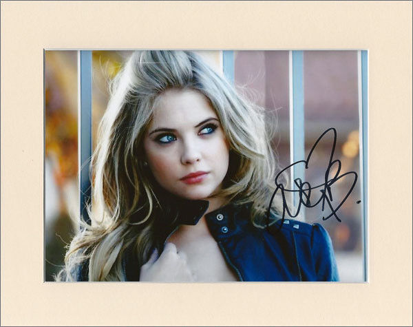 ASHLEY BENSON PRETTY LITTLE LIARS PP 8x10 MOUNTED SIGNED AUTOGRAPH Photo Poster painting