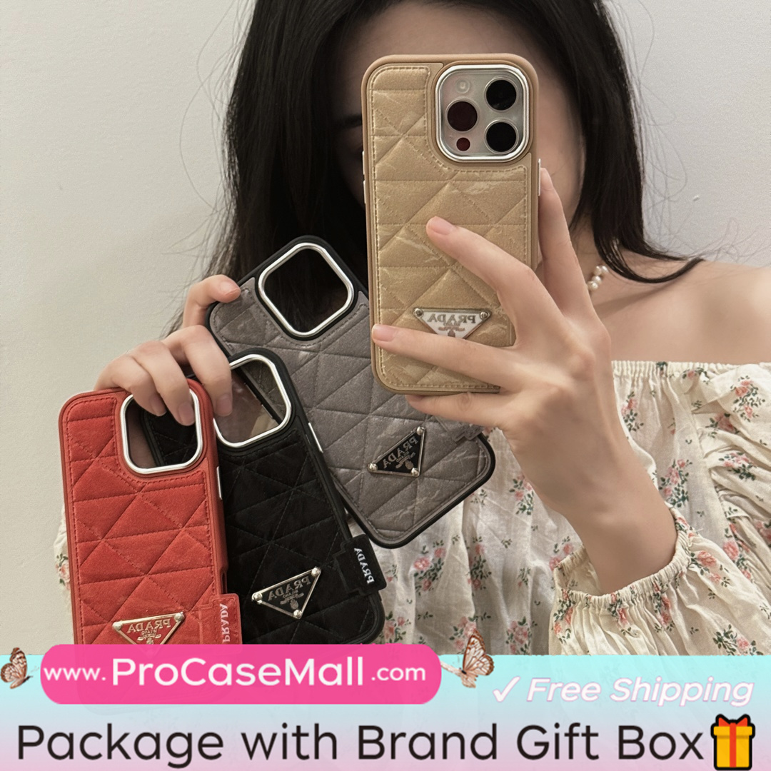 PRADA PREMIUM SNOW MOUNTAIN LEATHER APPLE IPHONE CASE